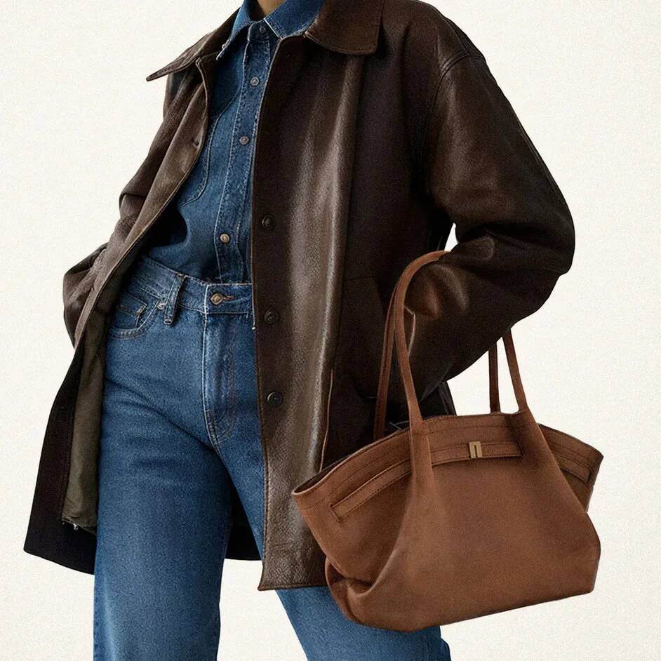 Big Women Shoulder Large capacity Tote HANA Dumpling Bun High Quality Handheld Bag Faux Suede Designer Brand handbag