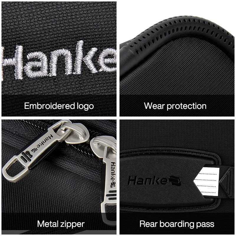 Hanke Men Business Travel Luggage Women Carry On Suitcase Spinner Wheels Rolling Bag 16 18 Inch Z250905