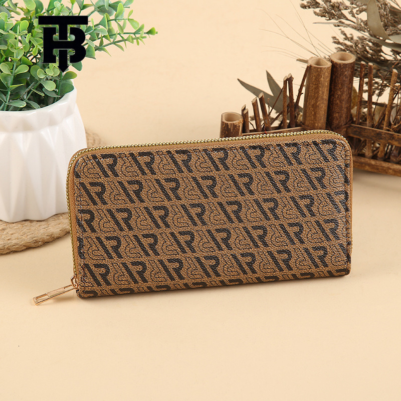 TB BHULAMTE Designer Bag Vintage Floral PU Eco-friendly Wallet Women's Clutch Bag Storage Bag Phone Bag Long Luxury Bag Multi-purpose Wallet