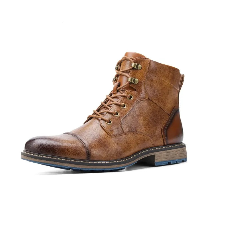 Size 713 Retro Men Boots 2023 Fashion Comfortable Spring Leather 250905 - view 7