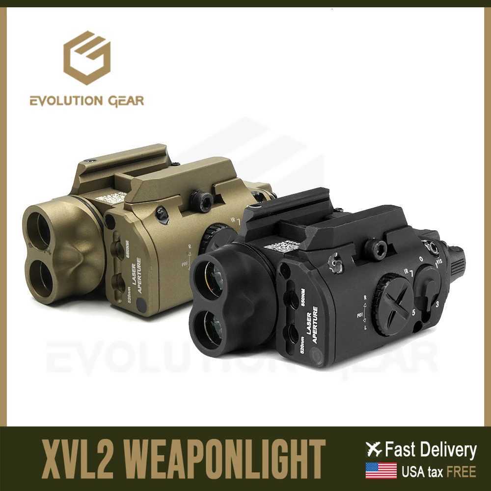 2024 NEW Tactical XVL2 IRC Lighting LED and IR Illuminator Weapon Light with Red and IR Laser for Tactical and HuntingXJ250905