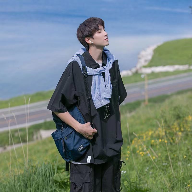 M45165 Spring and autumn heavyweight jacket sweatshirt double zipper hooded cardigan men's sweatshirt