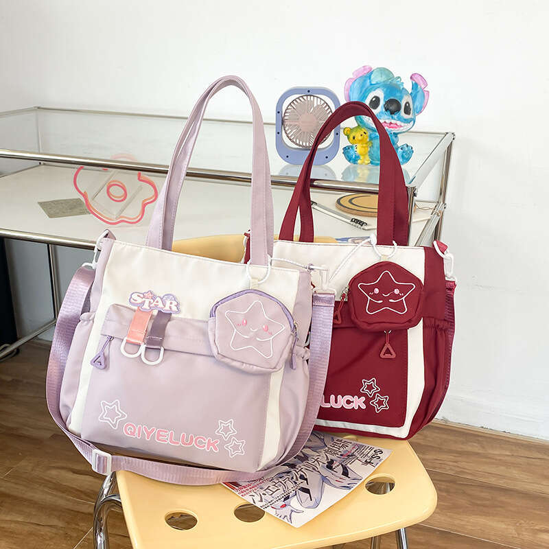 Mother-Daughter Crossbody Teen Girl Handbag Female High Middle School Student Tutoring Class Large Capacity Shoulder Bag