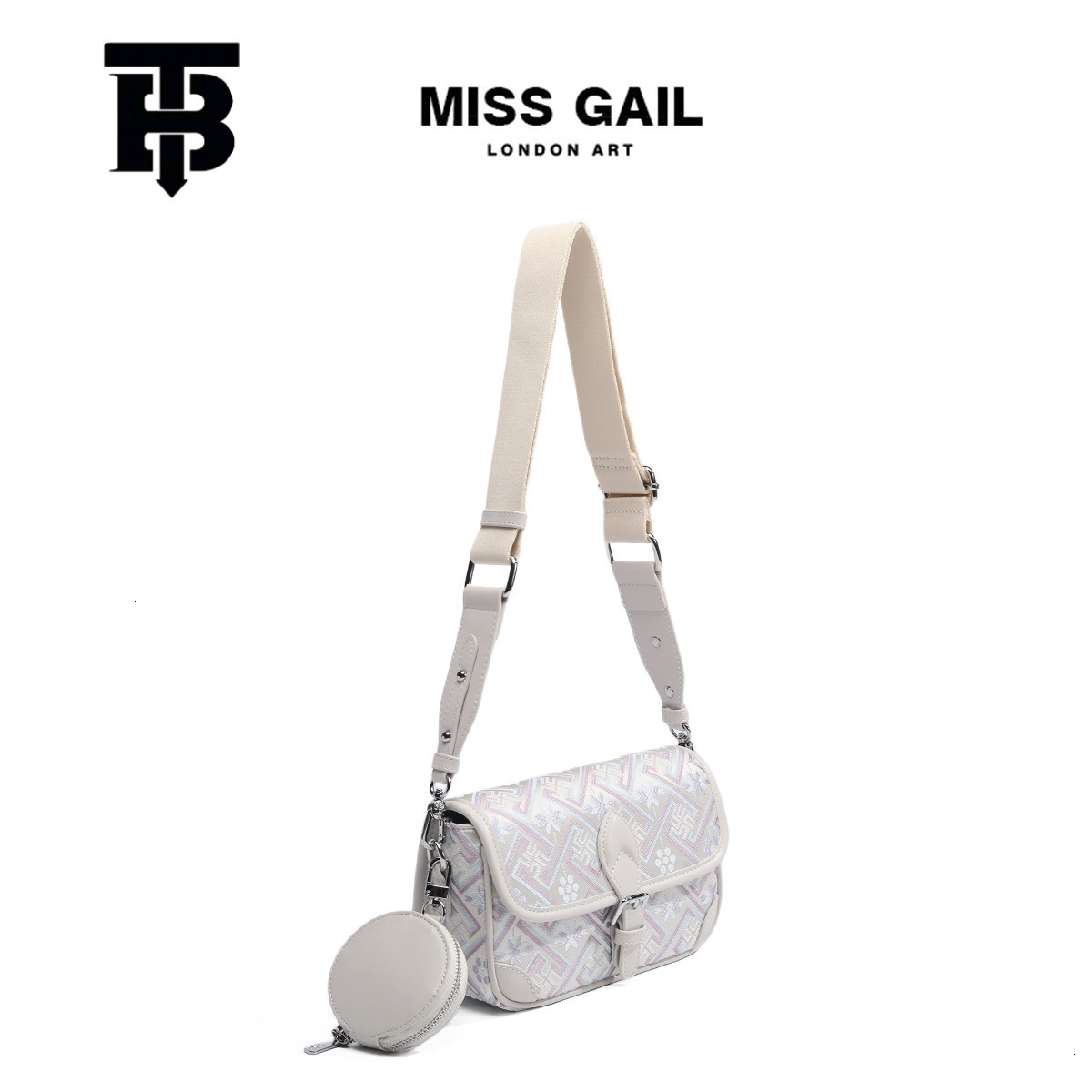 TB BHULAMTE Designer Luxury Bag Bag Cross-border Foreign Trade Striped Brocade Women's Crossbody Bag New Exquisite Versatile Handbag Small Bag