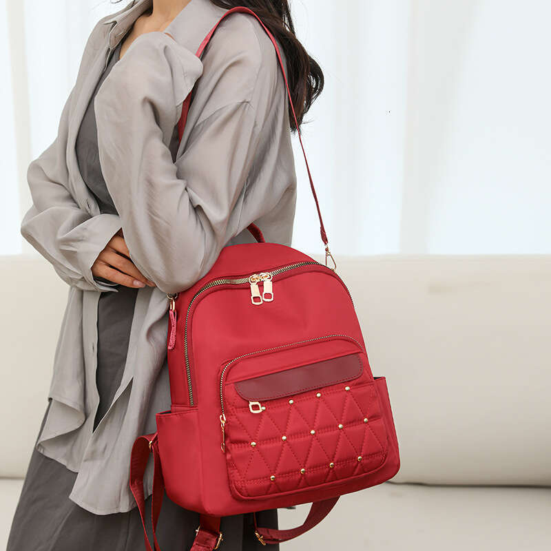 New Korean Style Simple Embroidery Large Capacity Trendy Casual Business Women's Fashion Versatile Lightweight Travel Bag