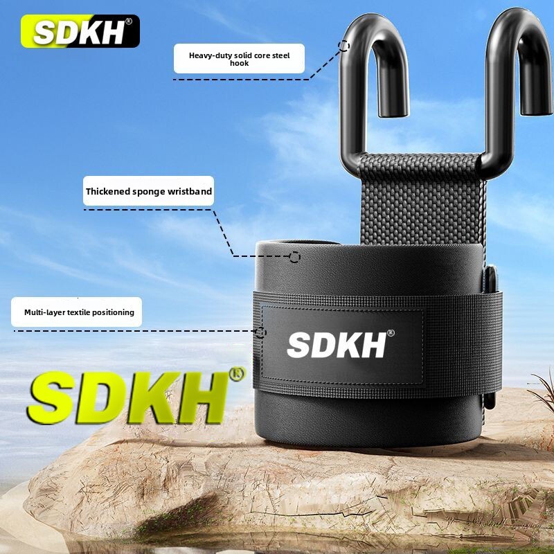 Bar Pull-up Assist Weightlifting Deadlift Strength Training Wrist Support Hook Stretching Lumbar Traction Device