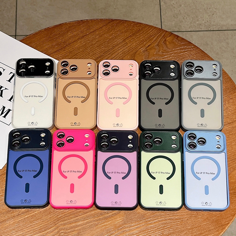 S26 Magnetic Wireless Charging Cases For Iphone 17 Air 16 Plus 15 14 13 Pro Max 12 Samsung S25 Edge S24 Ultra FE A17 A26 A36 A56 Hard PC TPU Skin Feel