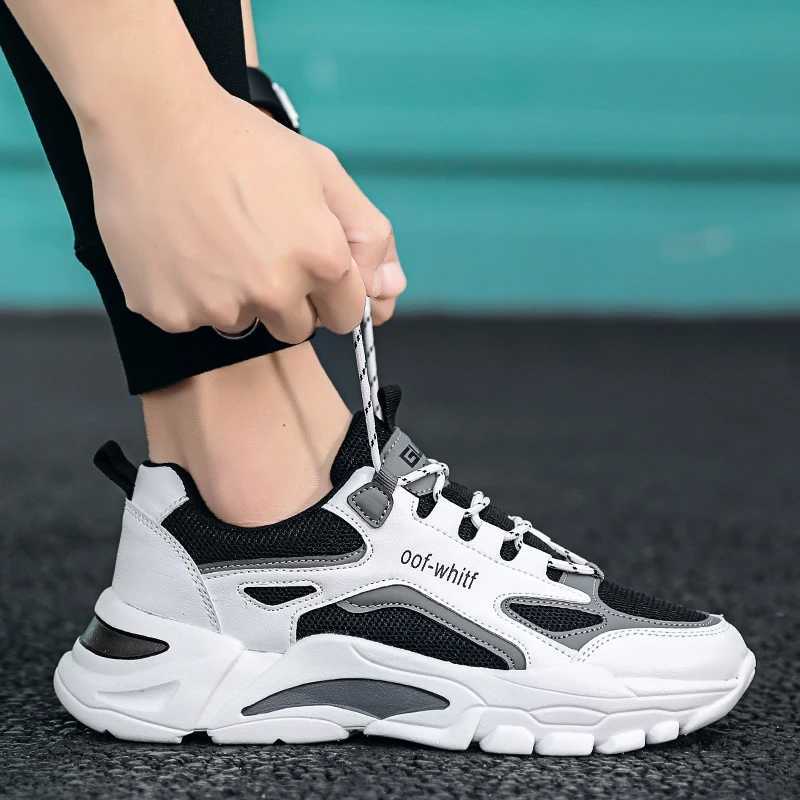 Mens Breathable Mesh Casual Sports Shoes Four Seasonal Outdoor Soft Sole Comfort Running Shoes Student Walking Shoes Sneakers Z250905