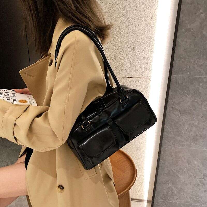 Korean Version Women's Bag 2024 New Style Large Capacity Leisure College Student Class Commuting Single Shoulder Handbag