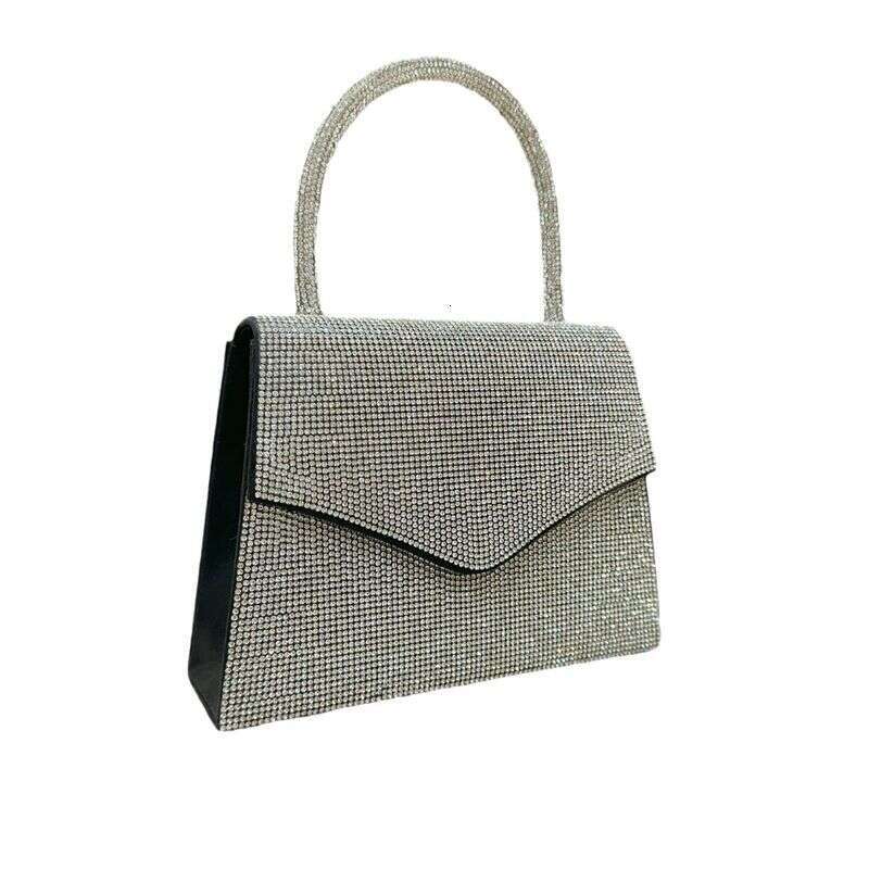 New Minimalist Rhinestone Dress, Dinner Bag, Banquet Bar Socialite Diagonal Cross Handbag, Women's Bag