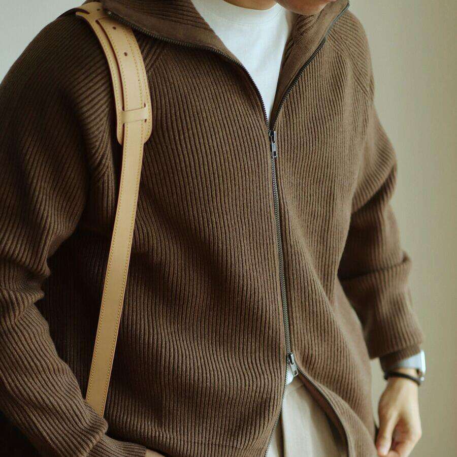 Men's sweater cardigan Casual Knitted Cardigan Sweater Men's 2025 Autumn Winter New Loose Trendy Zipper Jacket Top