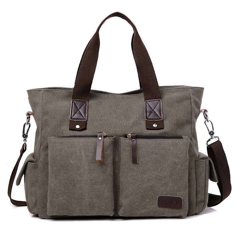 Tilorraine canvas men cross body casual cloth handbag large capacity travel men's shoulder bag fashion bagsTravel storage bag