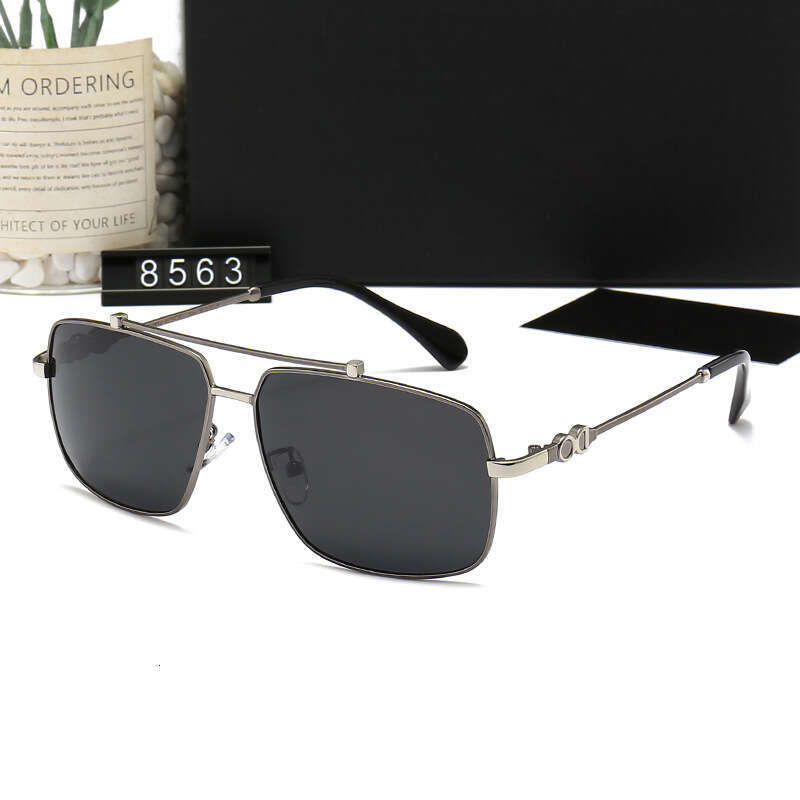 New Men's and Women's Metal Square Fashion Trendy Driving Travel Leisure Sunglasses 8563 f7f