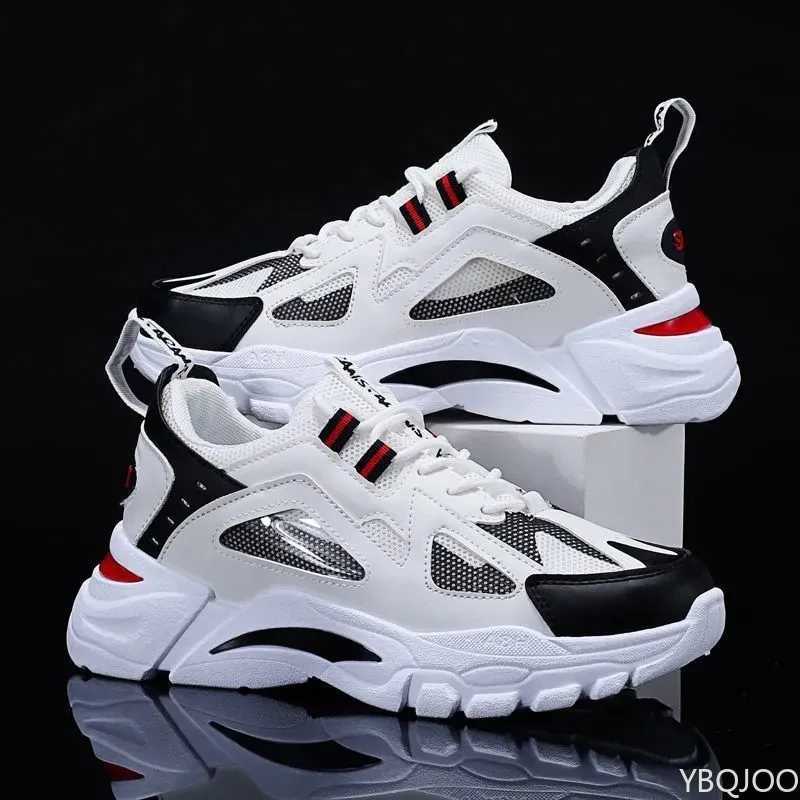 New Mens Shoes Spring Autumn Breathable Mesh Shoes Thick Soled Height Increasing Shoes Mens Versatile Trendy Sports Shoes Z250905