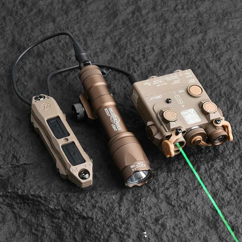 WADSN Tactical DBAL A2 RedGreenBlue Laser SF M300AM600C Flashlight Remote Sitch Set LED White Light For Airsoft HuntingXJ250905
