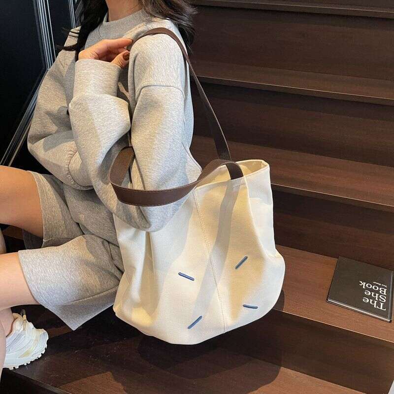 Fashion Casual Tote For Women 2025 Spring New Korean Style Large Capacity Office Commute Shoulder Bag