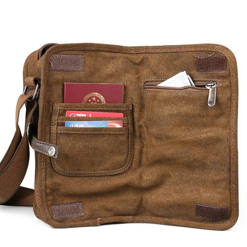 NEW Sale 2017 Canvas Versatile Casual Shoulder Messenger Bags For Men Retro Travel Bag high-quality