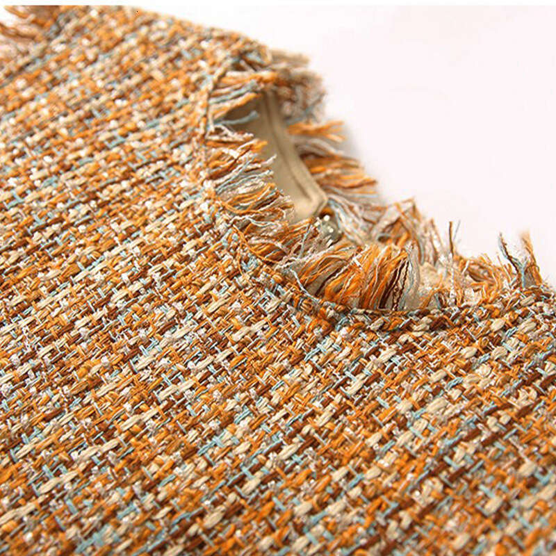 High-End Frayed Coat Women's Spring Tweed Short Autumn Fashion Top B5