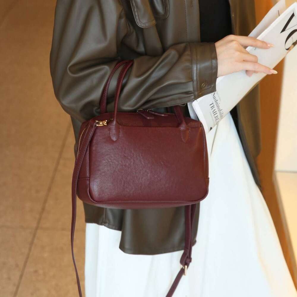 Genuine Leather Women's Small 2025 Spring Summer New Fashion Handbag High-Quality Texture Single Shoulder Crossbody Bag
