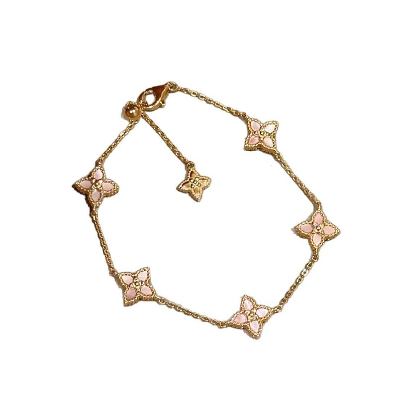 Fritillary Flower Pendant Light High-end Niche Bracelet Korean Style Versatile Elegant Fashion Jewelry for Women