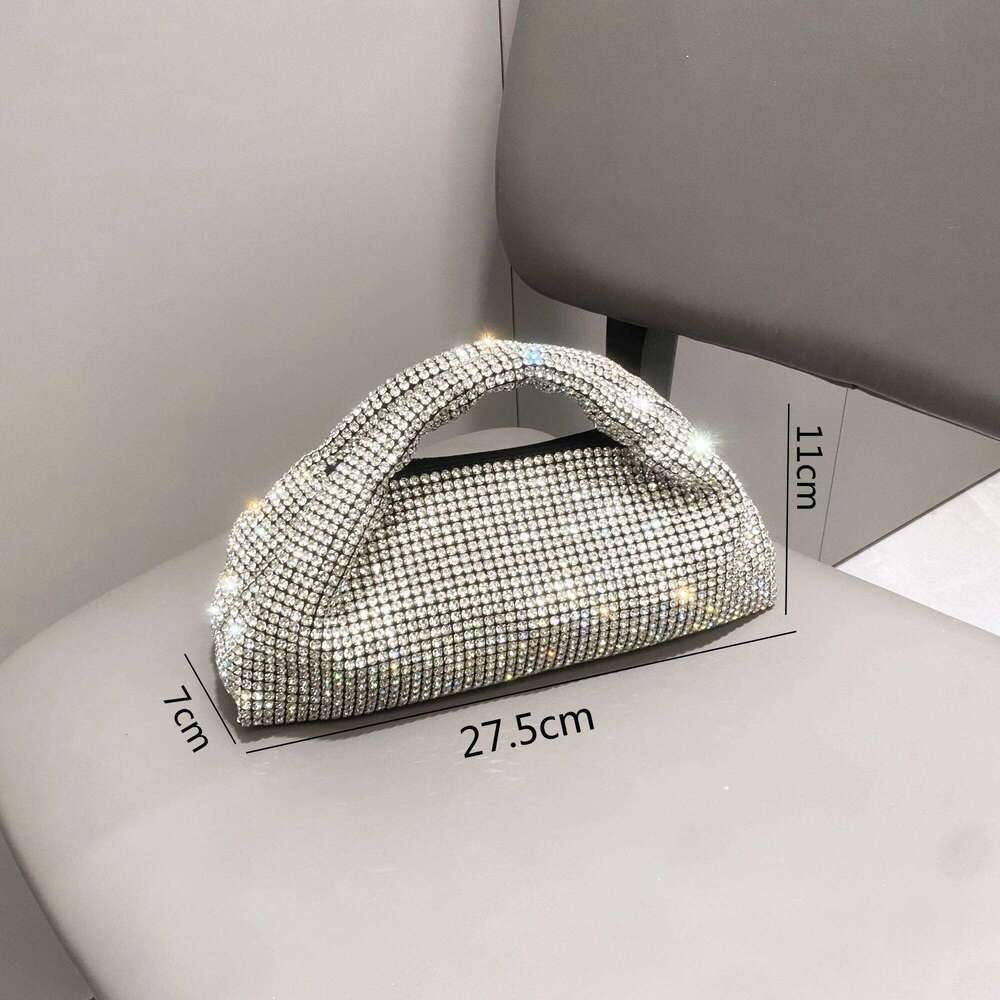 Designer Bags Shiny Crystal Clutch Purse Bucket Shoulder Bag Rhinestone Handmade Purses And Handbags Designer Evening Clutch Bag Purse Luxury Bag