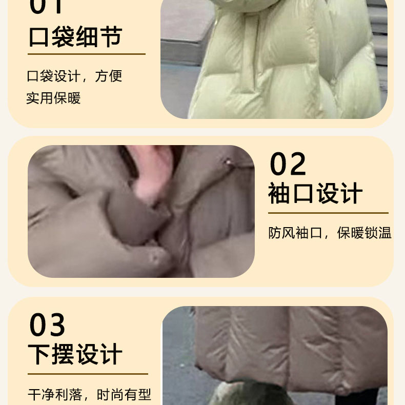 Winter 90 White Duck Down Jacket Parker Women Warm Thick Hooded Cotton-padded Coat Women Coat For Women Long Padding Down Jacket