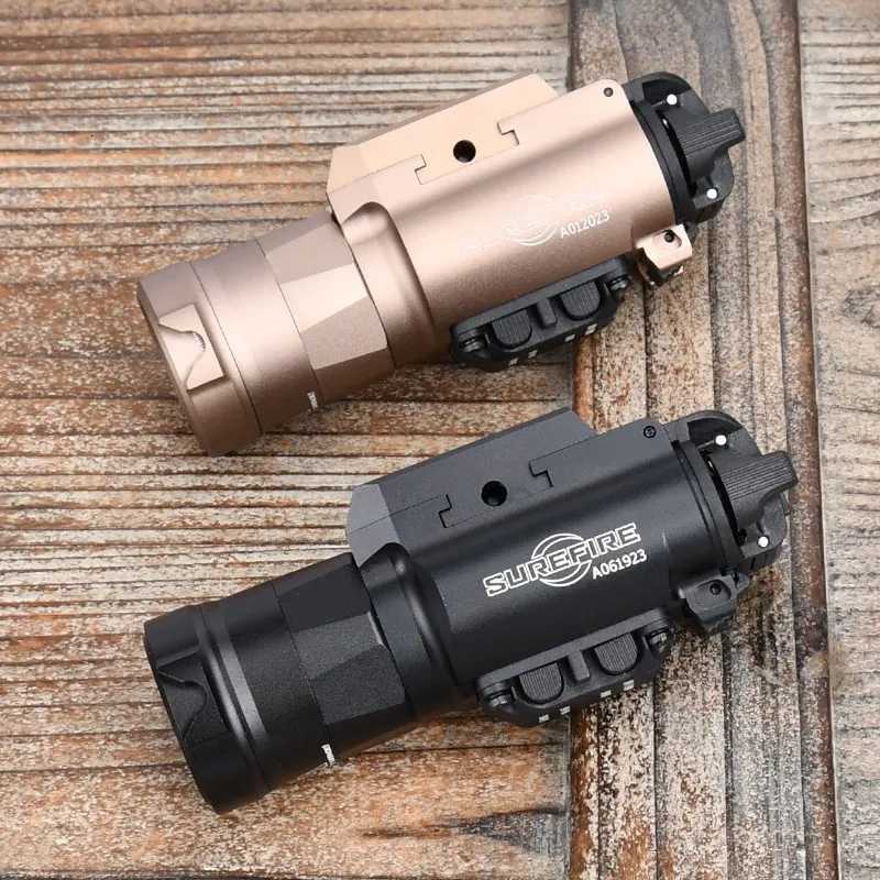 Tactical SF Surefir X300U X300 Ultra XH35 Metal Pistol Gun Strobe LED Light Fit 20mm Rail Airsoft Weapon Hunting FlashlightXJ250905