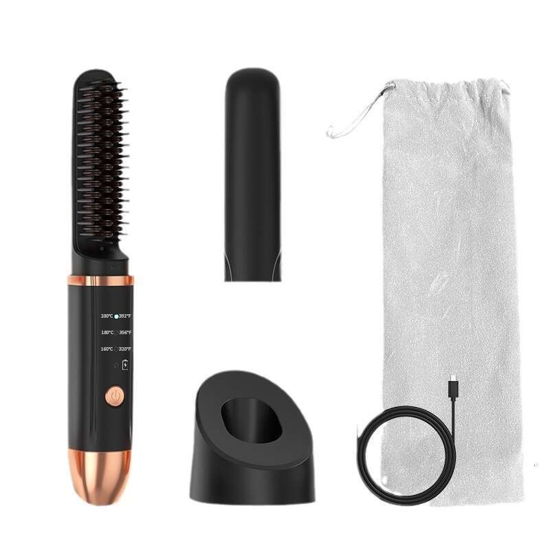 Designer Brand Korean Men S S Beard Portable Home Multifunctional USB Wireless Base Dual Purpose Rechargeable Straightening Comb