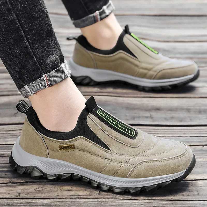 2023 New Outdoor Hiking Camping Light Running Jogging Casual Sports Mens Shoes Nonslip Loafers Hiking Shoes Large Size 3949 Z250905