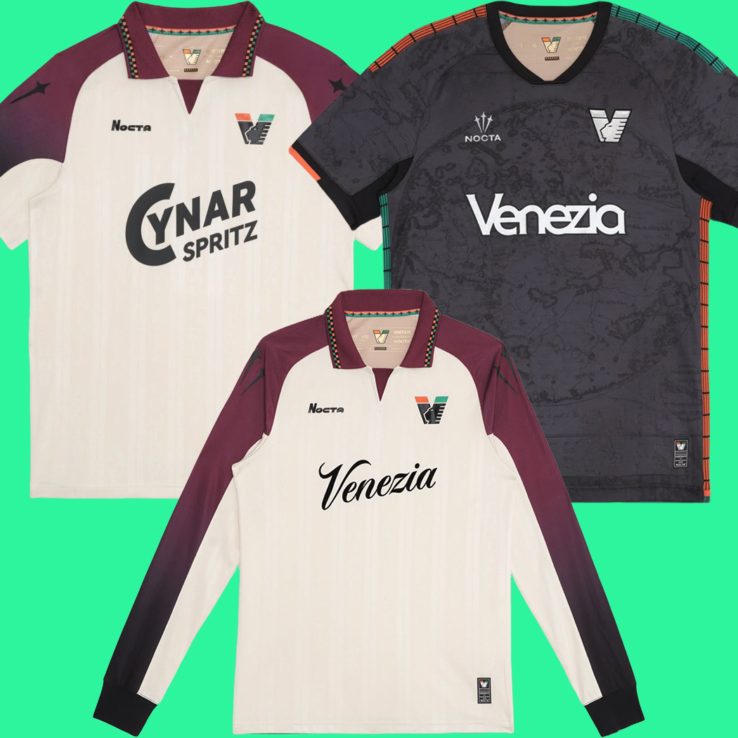 25 26 Venezia FC Soccer Jerseys home Black Away White Third Blue Venice 2025 2026 Football Shirts 3rd Adukt Kids Kit Uniform