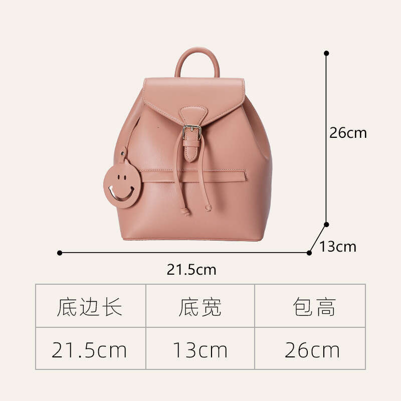 2022 Summer New Simple Solid Color Small Backpack Fashion Casual Women's Double Shoulder Bag Age-Reducing