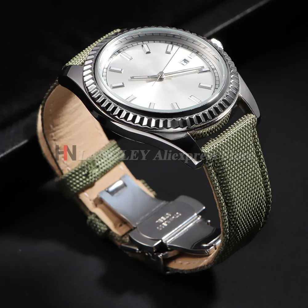 Sailcloth Watch Strap 20mm 22mm for Business Nylon Butterfly Buckle Waterproof Men Women Quick Release Watchband 250808