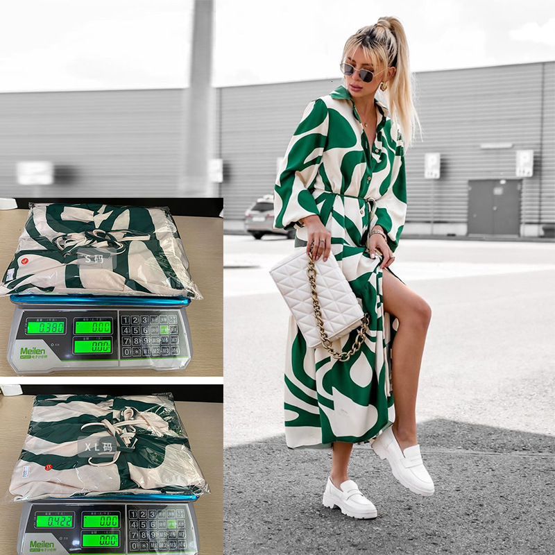 2023 Autumn Winter Womens New Fashion Loose SingleBreasted Long Sleeve Long Dress