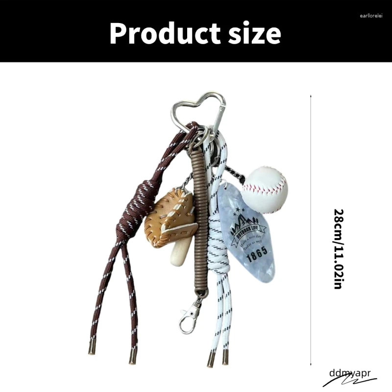 Keychains Exquisite Handwoven Baseball Key Chain Pendant Stylish Ddmydec Car And Bag Ornament Ddmydec Ddmydec Ddmydec Ddmydec
