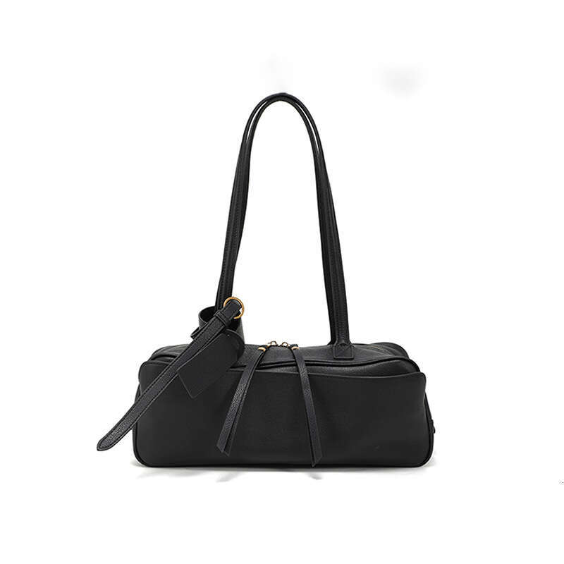 B-Bowling Genuine Leather New Rodeo Boston Large Capacity Commuter Shoulder Crossbody Pillow Bag for Women