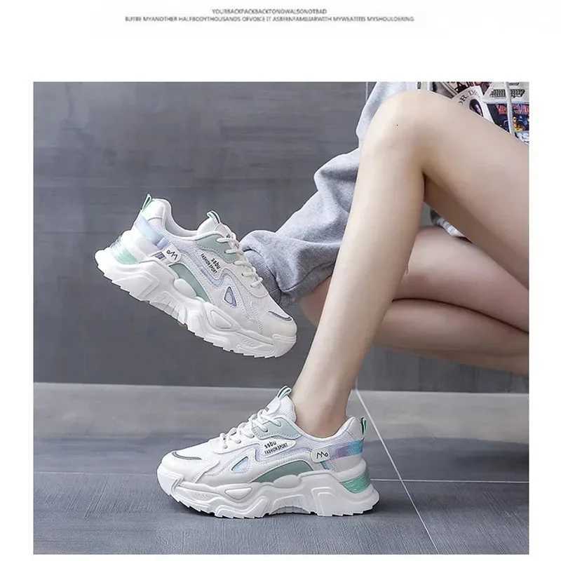 2025 Sneakers Women Platform Flat Shoes Woman Shoes Green Casual Trainers Ladies Chunky Sneakers Women Shoes Z250905