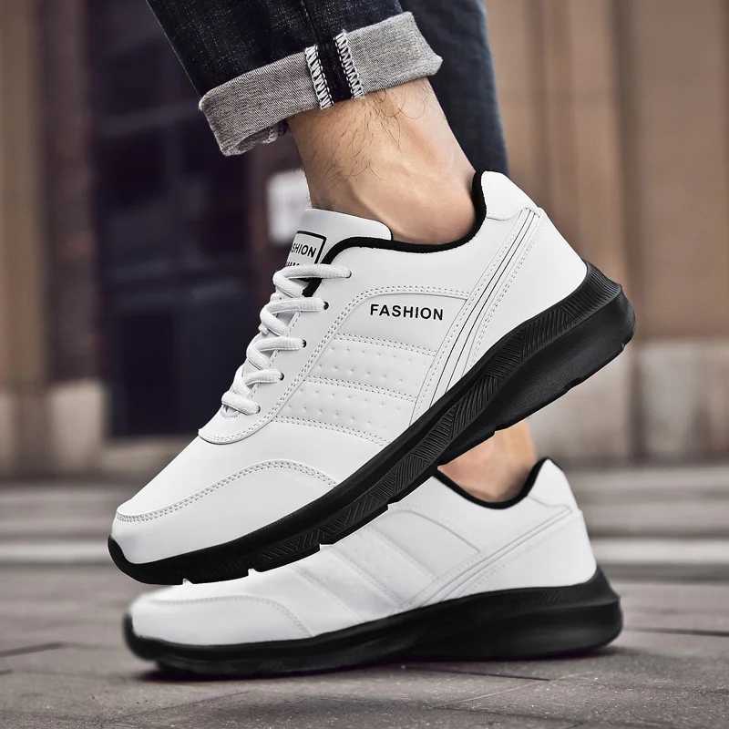 Sneakers Men Casual Shoes Light Leather New Classic Men Running Shoes Outdoor Breathable Mesh Jogging Sports Shoes Z250905