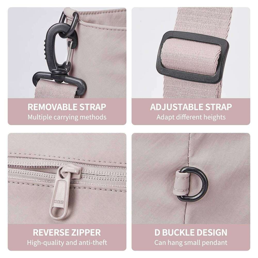 I Women Tote Large Capacity Designer Crossbody For Female Handbag Casual Student Shoulder Bag Lightweight Offic