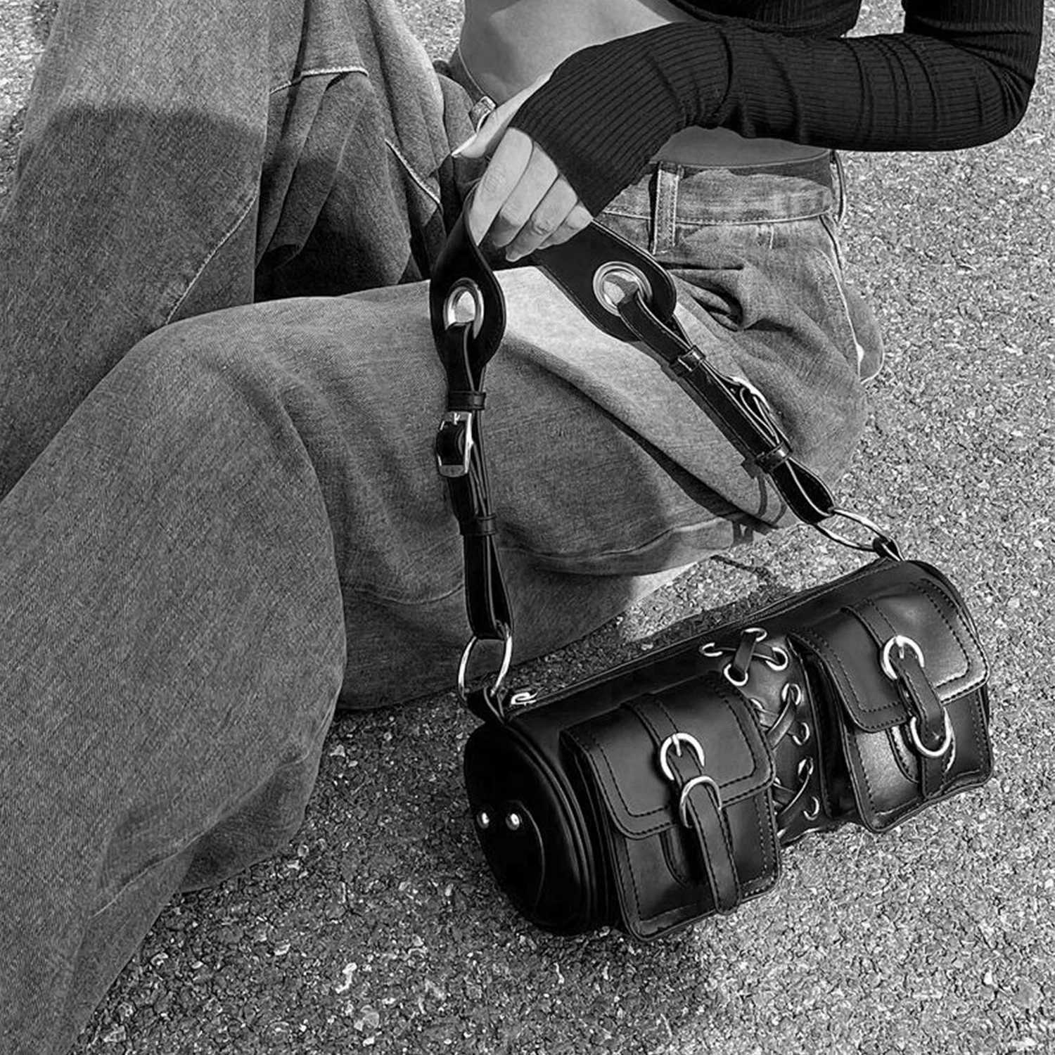 Handbags For Women Designer Purses Multiple pockets Underarm Shoulder Bags PU Leather Ladies messenger Bag black totes Z250903