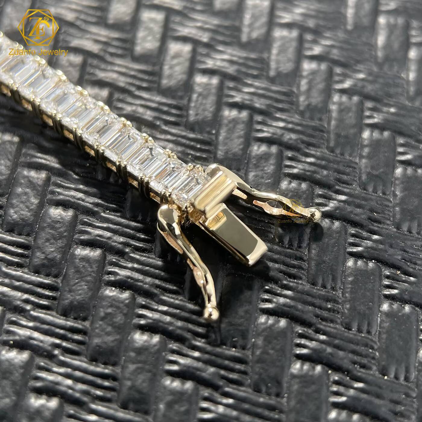 Fine 14K 10K White Gold Lab Grown Diamond Tennis Bracelet Emerald Brilliant Cut VVS CVD HPHT Lab Grown Bracelet Women Gift Party