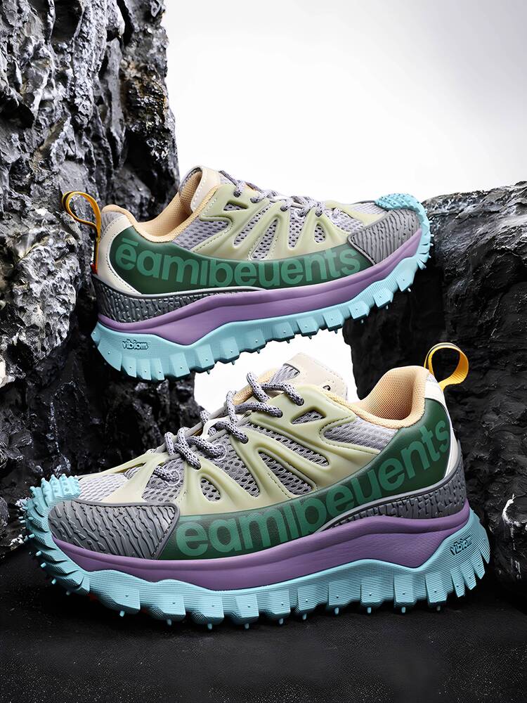 TGPL New Outdoor Men's and Women's Sports Shoes Non-Slip Wear-Resistant Breathable Lightweight Hiking Trail Running Thick-Soled Travel