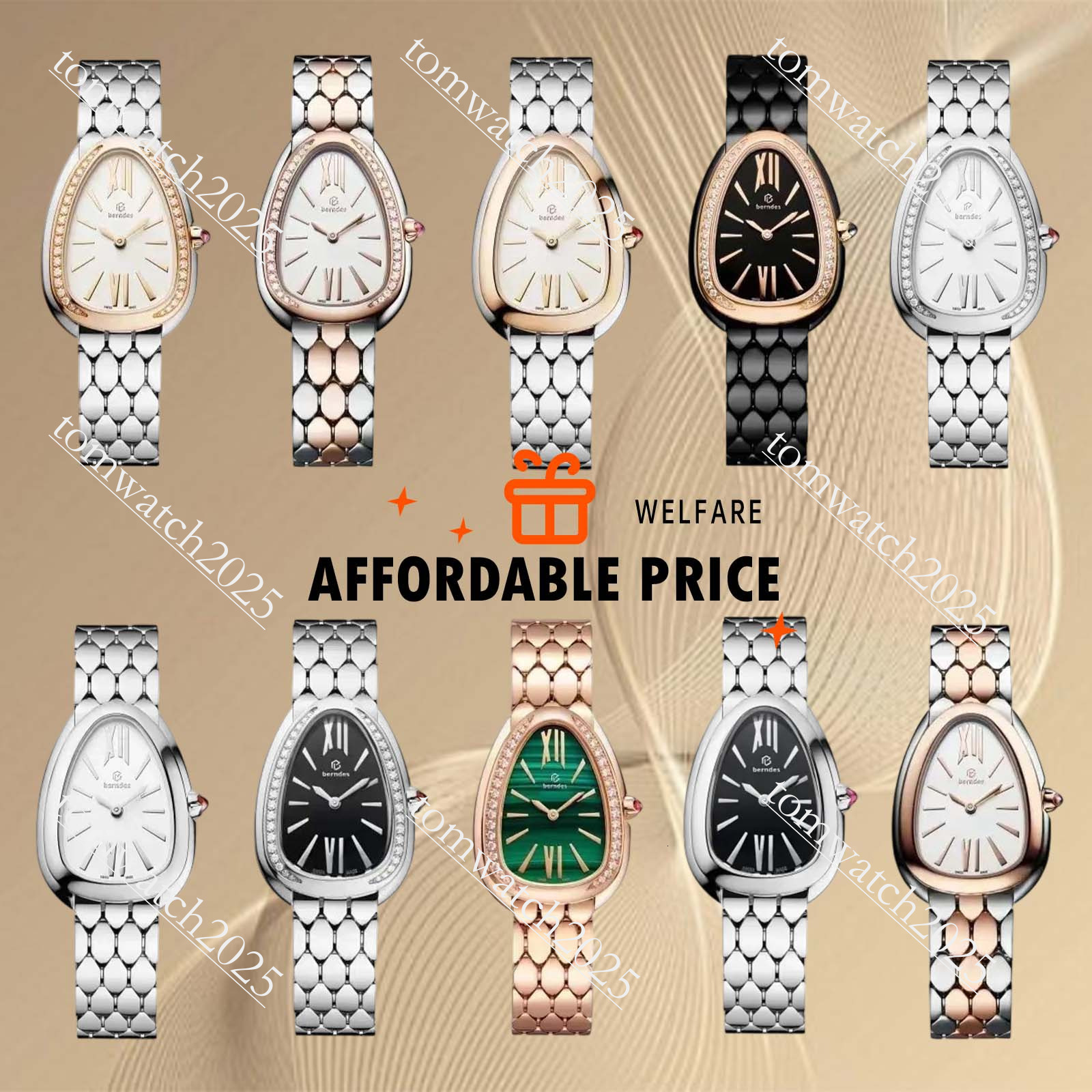 2026 AAA bulgariismly watch bulgariisms Watch Women Fashion Stainless Steel Manufacturing Serpentine Appearance Designer Elegant Generous Wristwatchess 1c