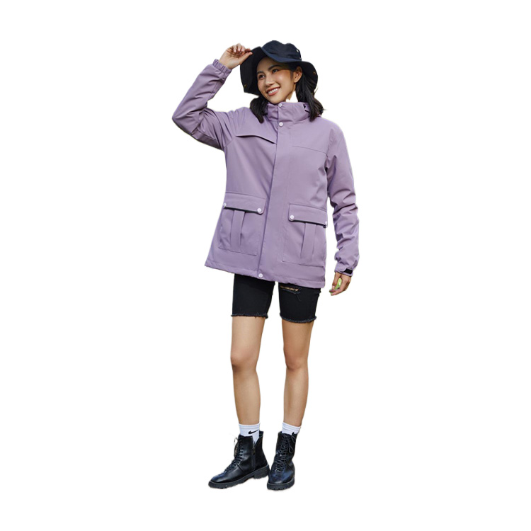 2228 model three-in-one waterproof jacket - high-end couple multi-pocket waterproof jacket