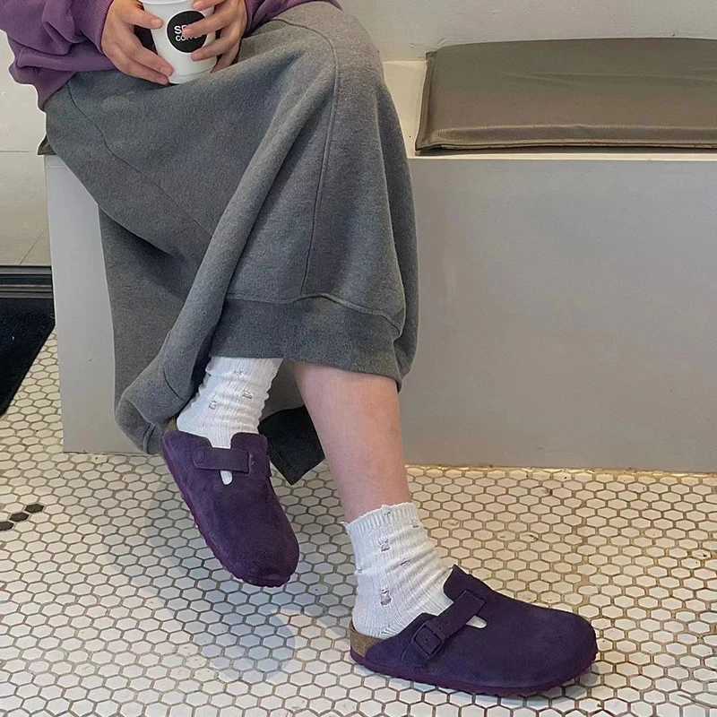 Retro Suede Women SlippersThick Bottom Elevator ShoesAutumnWinter Outdoor Lazy SlipOnIndoor Comfortable Casual Warm Shoes W250905