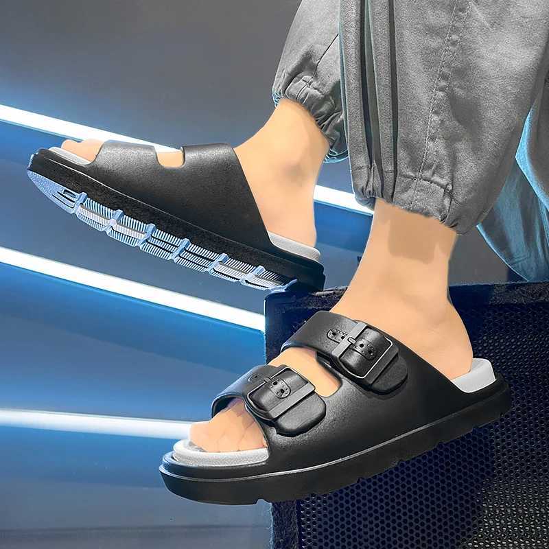 Mens Slippers Indoor Outdoor Sandals Beach Comfortable Soft Thick Slides Design Men Casual Shoes Flipflops Mens Home Slippers W250905