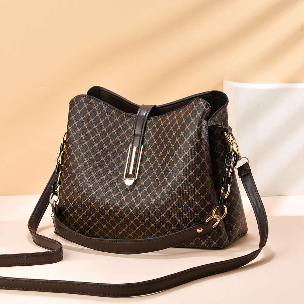 DHpet_wholesale Luxury Bucket Bag for Women Large Capacity Crossbody Shoulder Bag Multiple Compartments PU Leather Tote Purse