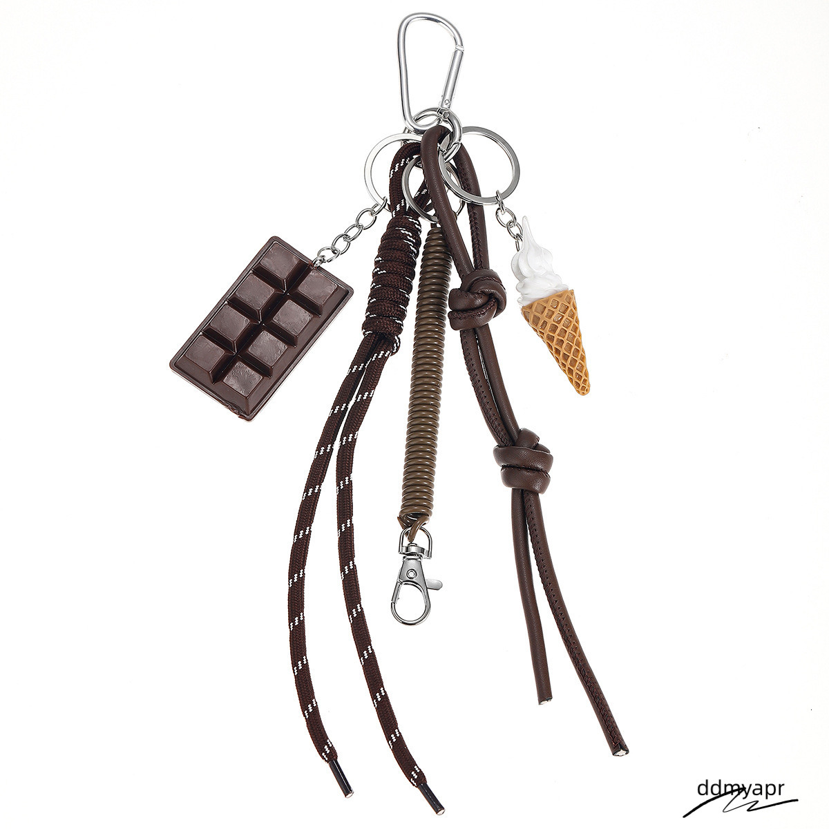 Keychains In Pink Cherry Bag Charm Ddmydec Braided Rope Woman Fashionable For Bags Pendant Accessories Gift Ddmydec Ddmydec