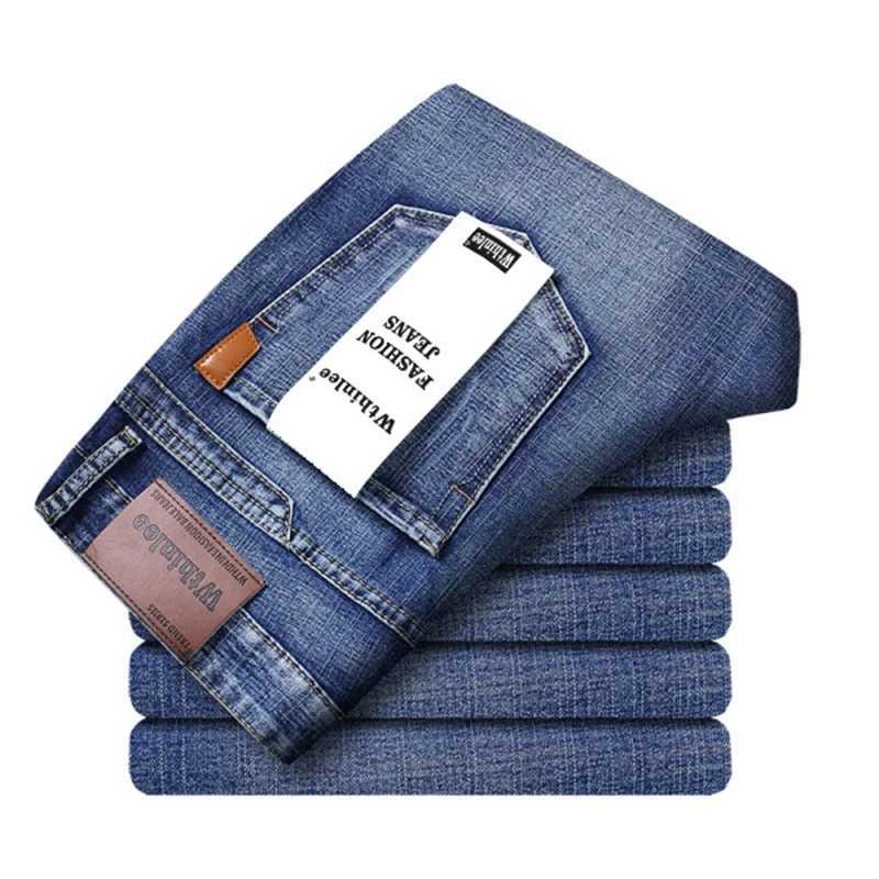 WTHINLEE Men Fashion Jeans Autumn Stretch Comfortable Denim Trousers Business Casual Classic Straight Male Pants Brand Clothing W250905