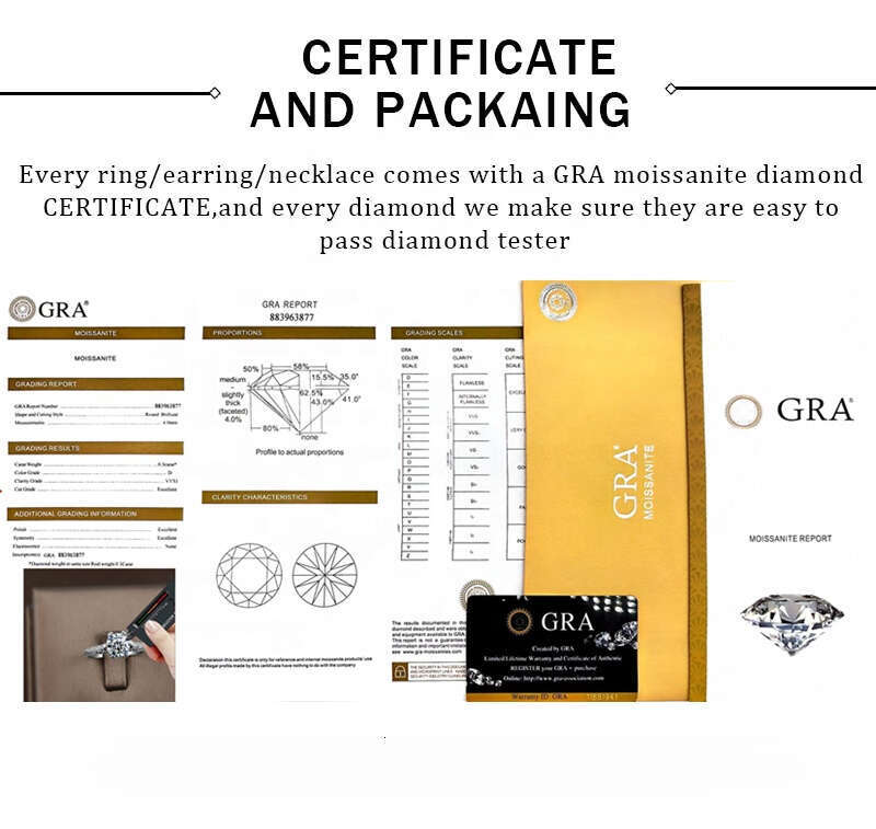 Pass Tester Sier Moissanite Dia Miami Iced Out Gold HipHop Necklace Mens Cuban Link Chain