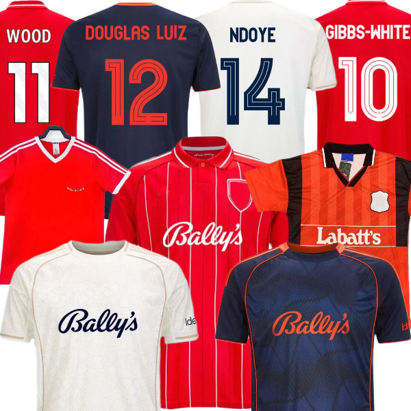 2025 2026 NottinghamS Forest 1977 78 79 80 1994 95 25 26 soccer jersey GIBBS-WHITE WOOD AWONIYI YATES ELANGGA MILENKOVIC IGOR JESUS HOME AWAY 3RD men kids football shirt